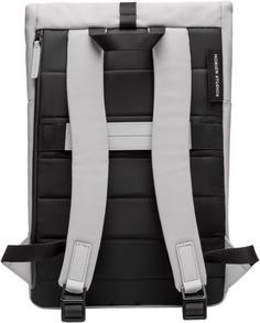 Rückansicht von Horizn Studios Rucksack SoFo Rolltop Daypack light quartz grey