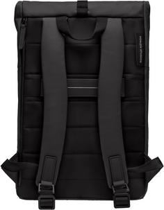 Rückansicht von Horizn Studios Rucksack SoFo Rolltop Daypack all black