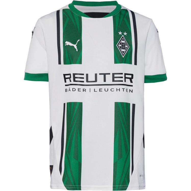 PUMA PUMA Borussia M&ouml;nchengladbach 24-25 Heim Teamtrikot Kinder - puma white-archive green - 0 | SportScheck
