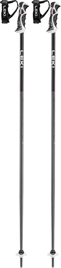 LEKI Bold Lite S Stock Herren - dark anthracite-bright red-black