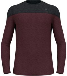 Odlo Merino Revelstoke Performance Wool 150 Funktionsshirt Herren black-fudge melange