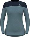 Odlo Revelstoke Performance Wool 150 Funktionsshirt Damen - provincial blue-dark sapphire melange