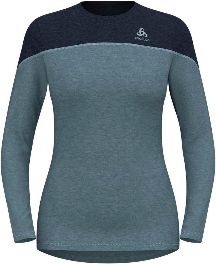 Odlo Odlo Revelstoke Performance Wool 150 Funktionsshirt Damen - provincial blue-dark sapphire melange - 0 | SportScheck