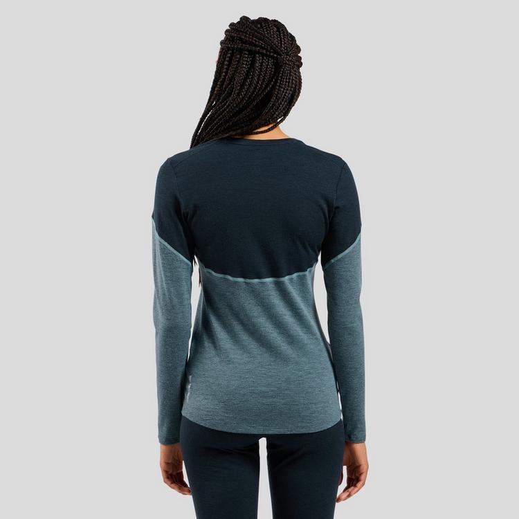 Odlo Odlo Revelstoke Performance Wool 150 Funktionsshirt Damen - provincial blue-dark sapphire melange - 1 | SportScheck