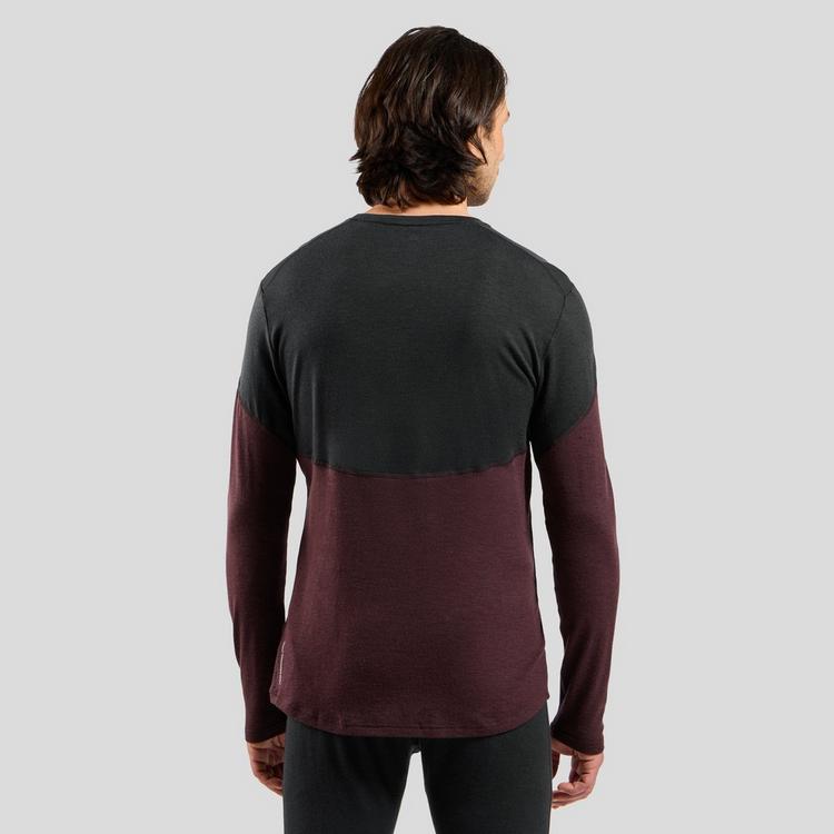 Odlo Odlo Revelstoke Performance Wool 150 Funktionsshirt Herren - black-fudge melange - 1 | SportScheck