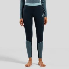 Rückansicht von Odlo NATURAL PERFORMANCE REVELSTOKE Thermounterhose Damen provincial blue-dark sapphire melange