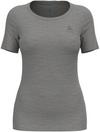 Odlo NATURAL ACTIVE MERINO Funktionsshirt Damen - odlo steel grey melange
