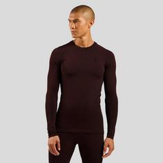 Rückansicht von Odlo PERFORMANCE WARM ECO Funktionsshirt Herren fudge