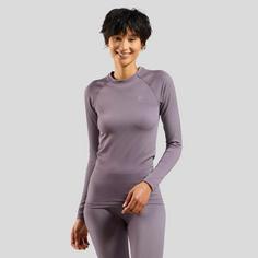 Rückansicht von Odlo PERFORMANCE WARM ECO Funktionsshirt Damen gray ridge