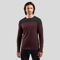 Rückansicht von Odlo Merino Revelstoke Performance Wool 150 Funktionsshirt Herren black-fudge melange