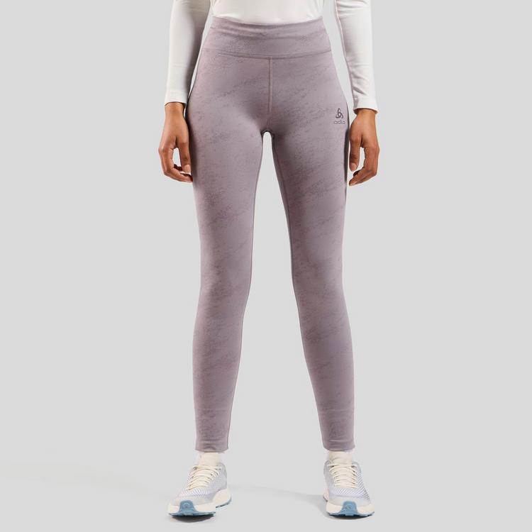 Odlo Odlo ZEROWEIGHT PRINT REFLECTIVE Lauftights Damen - gray ridge - 0 | SportScheck
