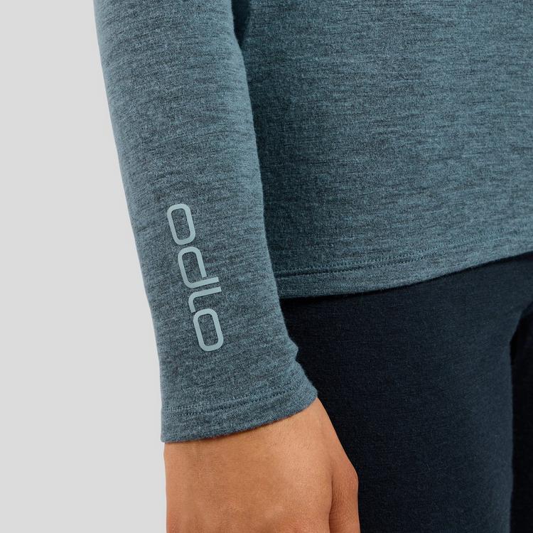 Odlo Odlo Revelstoke Performance Wool 150 Funktionsshirt Damen - provincial blue-dark sapphire melange - 4 | SportScheck