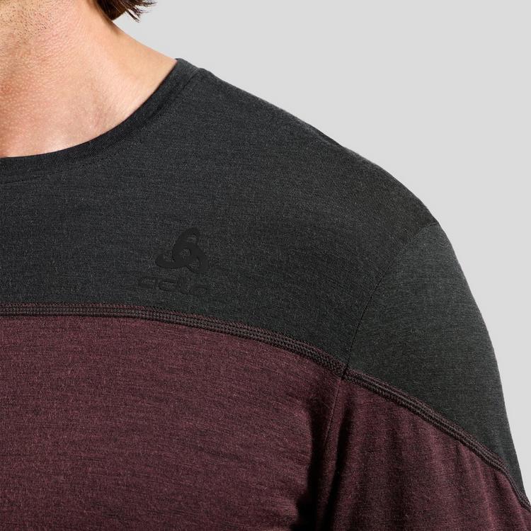 Odlo Odlo Revelstoke Performance Wool 150 Funktionsshirt Herren - black-fudge melange - 3 | SportScheck