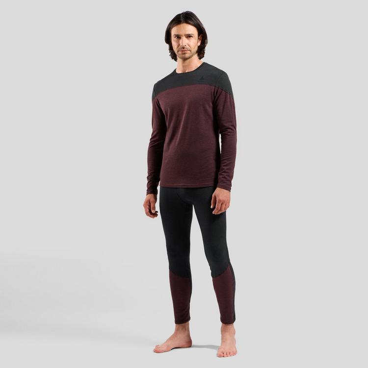 Odlo Odlo Revelstoke Performance Wool 150 Funktionsshirt Herren - black-fudge melange - 2 | SportScheck