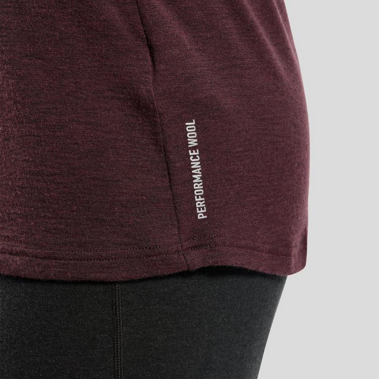 Odlo Odlo Revelstoke Performance Wool 150 Funktionsshirt Herren - black-fudge melange - 4 | SportScheck