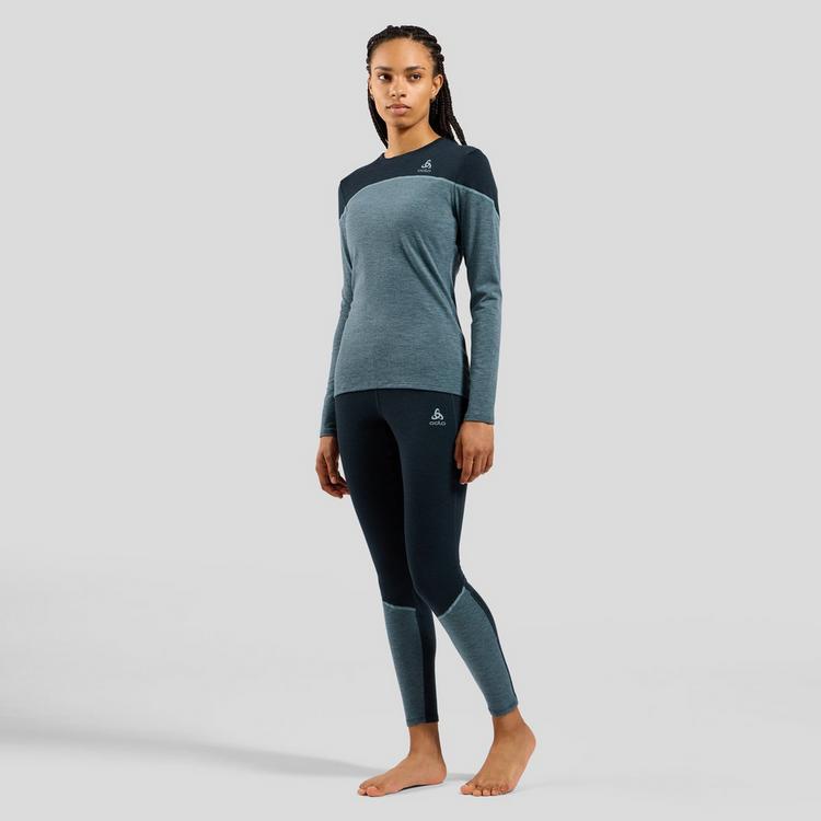 Odlo Odlo Revelstoke Performance Wool 150 Funktionsshirt Damen - provincial blue-dark sapphire melange - 2 | SportScheck