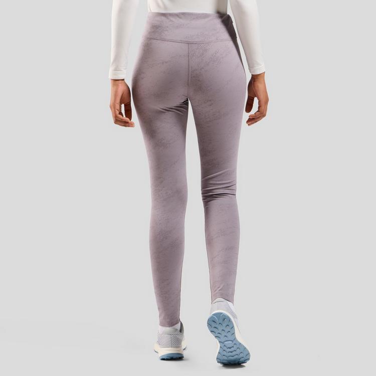 Odlo Odlo ZEROWEIGHT PRINT REFLECTIVE Lauftights Damen - gray ridge - 1 | SportScheck