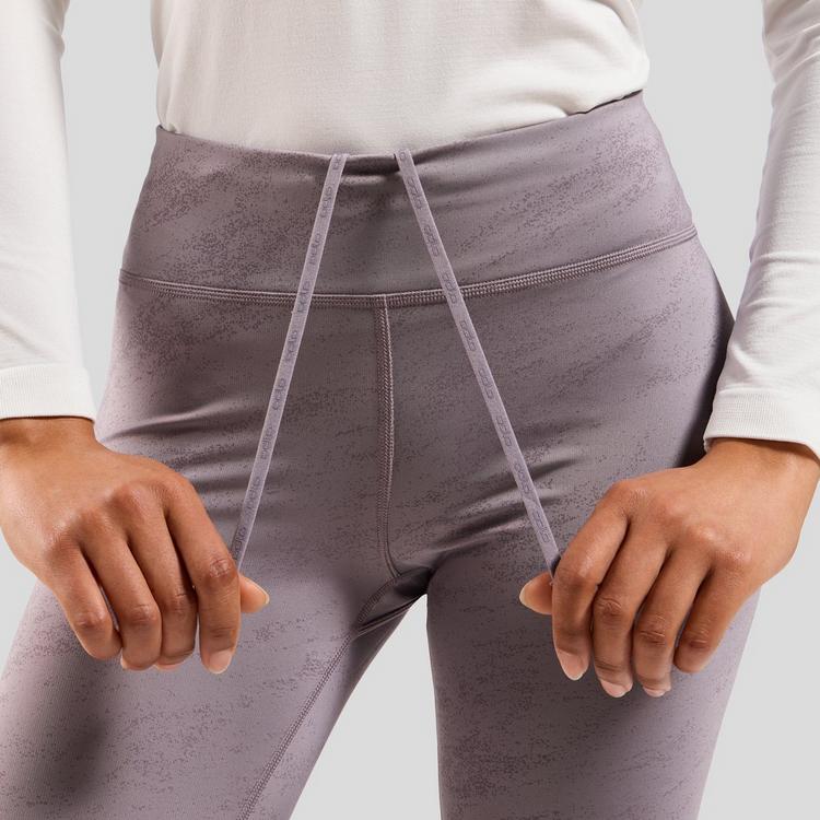 Odlo Odlo ZEROWEIGHT PRINT REFLECTIVE Lauftights Damen - gray ridge - 3 | SportScheck