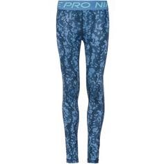 Nike PRO Tights Kinder armory navy-aegean storm-green frost