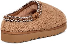 Rückansicht von Ugg Tasman Maxi Curly Hausschuhe Damen chestnut