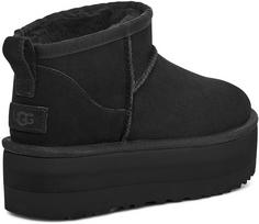 Rückansicht von Ugg Classic Ultra Mini Platform Stiefel Damen black