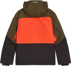 Rückansicht von O'NEILL CARBONITE Snowboardjacke Kinder forest night colour block