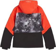 Rückansicht von O'NEILL CARBONITE Snowboardjacke Kinder black spacedout