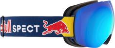 Rückansicht von Red Bull Spect BENT Skibrille ice blue snow-red with blue mirror