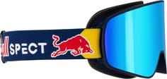 Rückansicht von Red Bull Spect RUSH Skibrille dusk blue snow-red with ice blue mirror