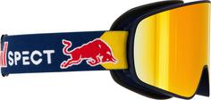 Rückansicht von Red Bull Spect RUSH Skibrille red snow-orange with red mirror cat.