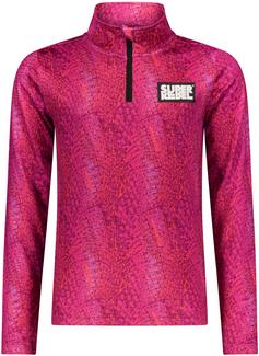 SuperRebel SPURT Funktionsshirt Kinder croco magenta