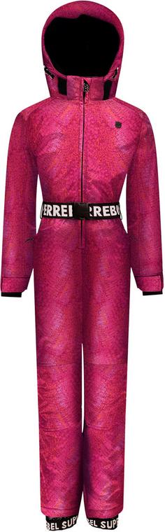 SuperRebel SUIT Skianzug Kinder croco magenta