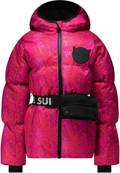 SuperRebel PUFF Steppjacke Kinder croco magenta