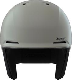 Rückansicht von ALPINA Kroon Mips Skihelm moon-grey matt