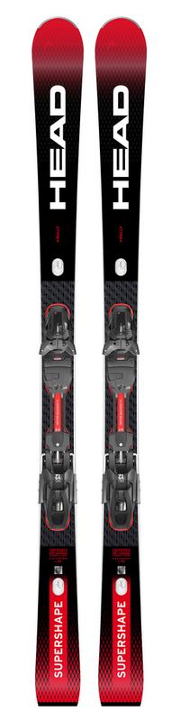 HEAD Supershape e-Rally + PRD 12 GW Carving Ski - black-red