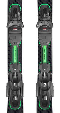 Rückansicht von HEAD Supershape e-Magnum SW + PRD 12 GW Carving Ski black-green