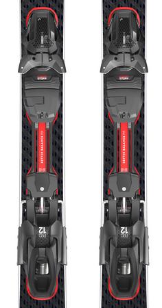 Rückansicht von HEAD Supershape e-Rally + PRD 12 GW Carving Ski black-red