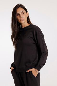 Rückansicht von Kleinigkeit Lara Soft Sweatshirt Damen black