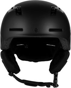 Rückansicht von Sweet Protection Winder Skihelm dirt black