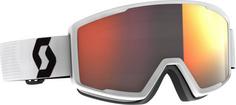 SCOTT Factor pro Skibrille mineral white black-solar red chrome