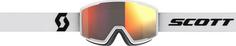 Rückansicht von SCOTT Factor pro Skibrille mineral white black-solar red chrome