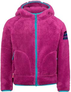 Trollkids Borgund Fleecejacke Kinder bright berry-dark turquoise