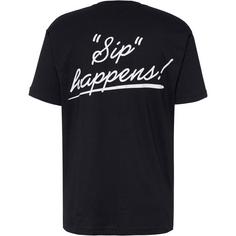 Rückansicht von ON VACATION Sip Happens T-Shirt navy