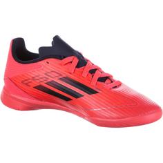 Rückansicht von adidas F50 LEAGUE IN J Fußballschuhe Kinder turbo-aurora black-platin met.