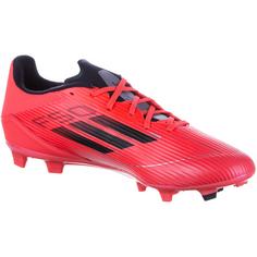 Rückansicht von adidas F50 LEAGUE FG/MG Fußballschuhe Herren turbo-aurora black-platin met.