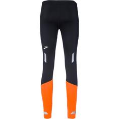 Rückansicht von Brooks Run Visible Tight Lauftights Herren black-ecru-fluoro flash