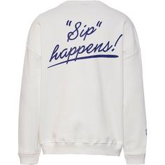 Rückansicht von ON VACATION Sip Happens Sweatshirt white