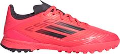 adidas F50 LEAGUE TF J Fußballschuhe Kinder turbo-aurora black-platin met.