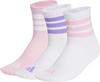 adidas RIB 3 PACK Socken Kinder - white-white-true pink