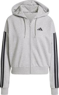 adidas M 3S FT FZ Kapuzenjacke Damen - medium grey
